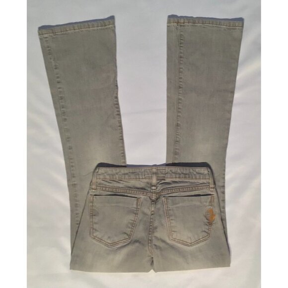 Phat Fashions Sliver Label Logo Womens Simple Boot Cut Light Wash Jeans Size 3 - Picture 3 of 5